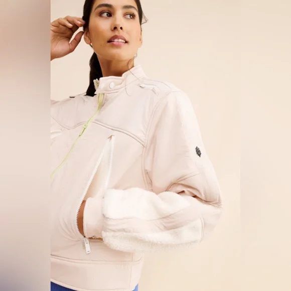 Free People Movement - On Your Mark Moto Fleece, SMALL NWT - Picture 2 of 6
